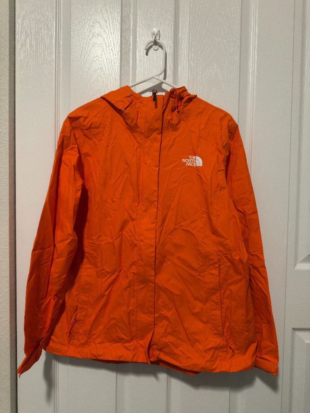 Orange North Face Rain Coat